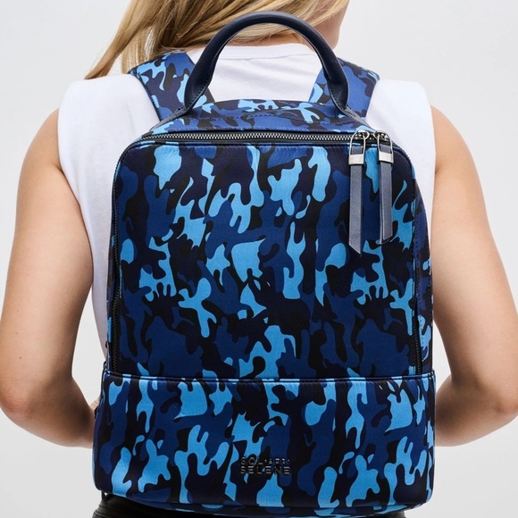 NEW Sol And Solene Cloud Nine Blue Camo Backpack main image 4